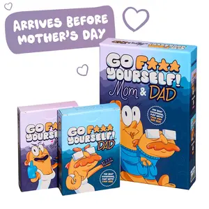 Go F*** Yourself MOM & DAD! Adult Card Game - Hilarious Party Game for 3-10 Players - Quick Easy Setup - Perfect Stocking Stuffer - Made Out of Spite