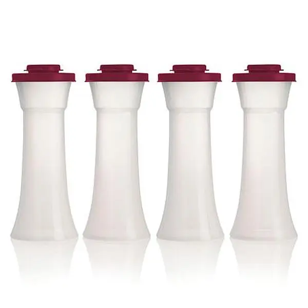 Tupperware 4-piece Hourglass Seasoning Shaker Set Tupperware 4-piece Hourglass Seasoning Shaker Set