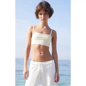 John Galt Women's Yellow Isla Cropped Tank Top