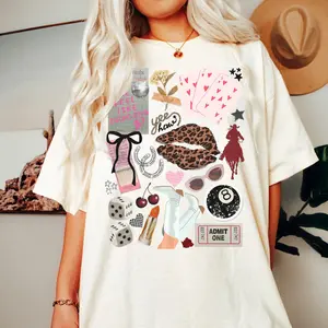 Comfort Colors Vintage western Collage T-shirt, Yallternative Western Graphics, Country Concert Fashion, Outlaw cowgirl, western retro P5PCG