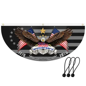 250 Years Flag USA 250th Anniversary Fan Flag,Semiquincentennial 1776–2026 Patriotic Eagle Outdoor Banner, 250 Years of Freedom, July 4th Independence Day
