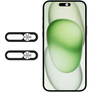 Webcam Cover Protector Protect Privacy and Security, Front Camera Cover, Camera CoverCompatible with iPhone 14Pro/14Pro Max/iPhone15/15Puls/15Pro/15Pro Max /16/16Plus/16Pro/16Pro Max (2PCS,Silver)