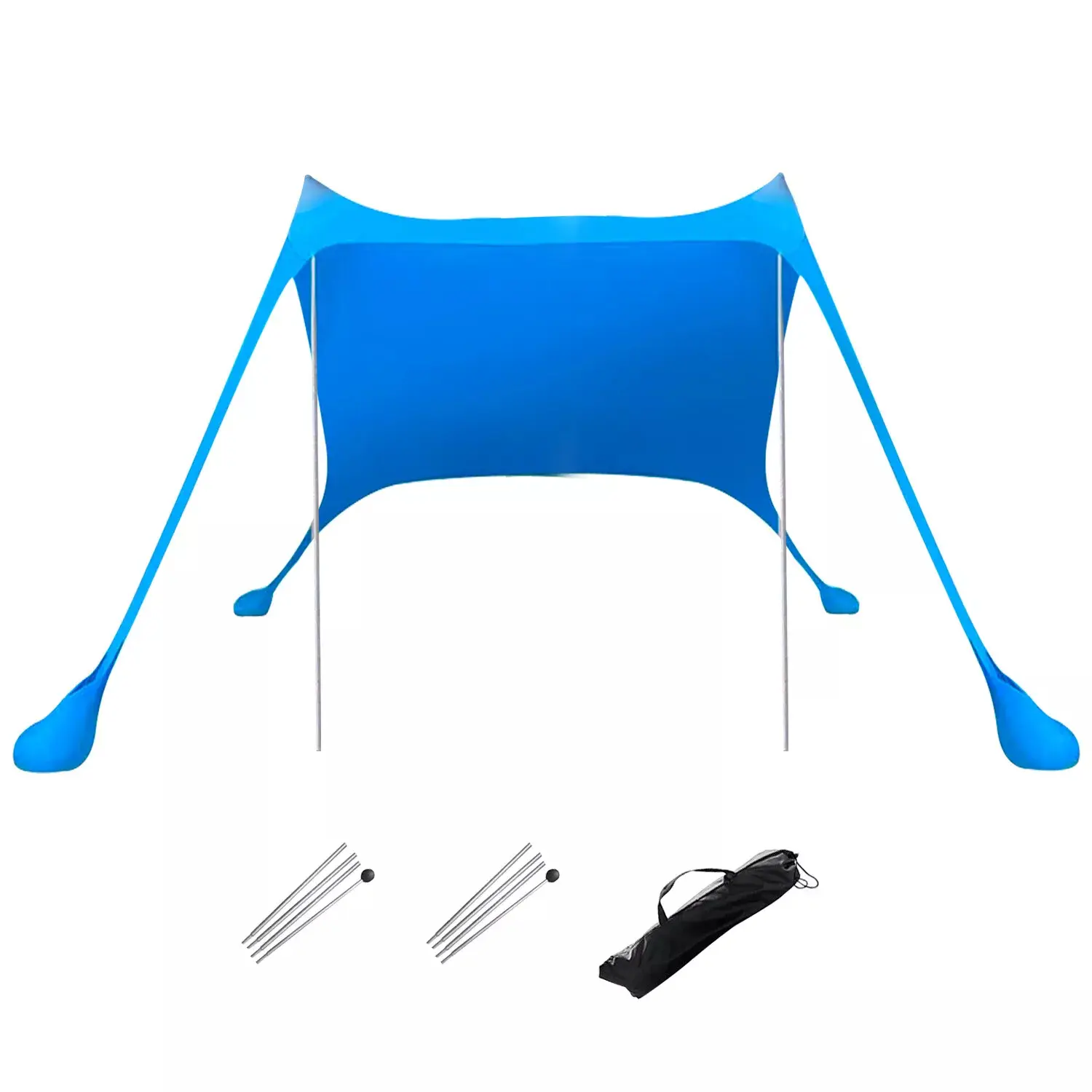 Portable Pop-Up Beach Tent with UV Protection, UV Resistant Canopy, Easy Setup Shelter for Family Gatherings, Lawn Party Shade, Includes Carry Bag