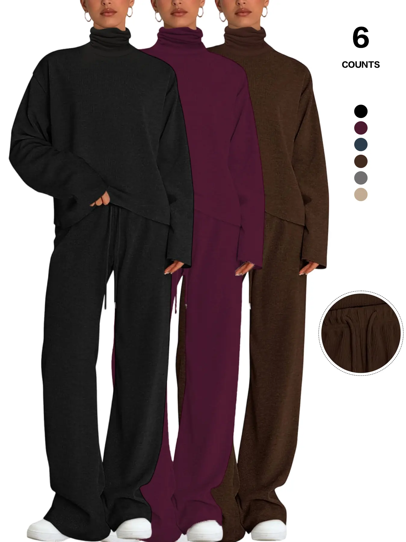 Black + Burgundy + Coffee Brown