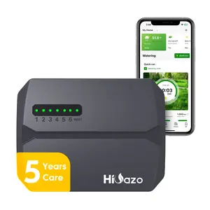 HiOazo intelligent WiFi sprinkler controller,6 Zones indoor irrigation controller, suitable for gardens and courtyards
