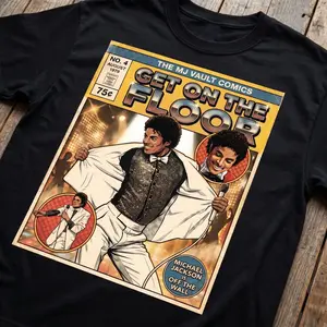 Michael Jackson Off The Wall Comic Book Tee  Get on the Floor T-Shirt #Tshirt