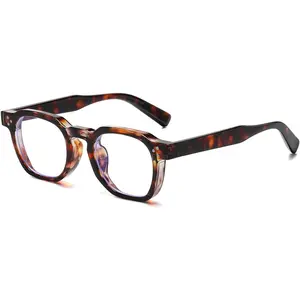 Blue Light Glasses for Men Women, Vintage Mens Clear Glasses Frame Womens Computer Glasses (Tortoise)