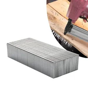 A box of woodworking pneumatic gun straight nails F20, 2500 pcs F-type pneumatic galvanized nails, flat head smooth rods, suitable for home decoration and woodworking frames, DIY furniture repair and decoration, Hardware