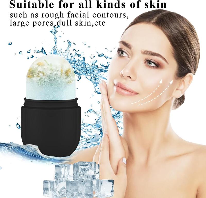 Ice Roller for Face and Eye, Upgrated Ice Face Roller, Facial Ice Roller Skincare Ice Roller, Contour Ice Cube for Face Ice Face Massager, Silicone Ice Mold for Face for Beauty Puffiness Pain Relief dferf4