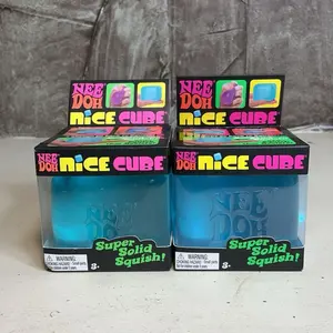 Authentic Needoh Nice Cube, Durable Silicone Stress Toy, Portable Tactile Anxiety Relief Product for Stress Relief Fidgeting