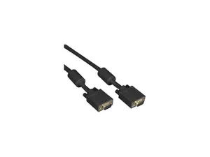 Black Box EVNPS06B-0010-MM VGA Video Cable with Ferrite Core, Black, Male/Male, 10-ft. (3.0-m)