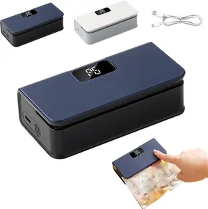 Portable Snack Bag Sealer – USB-C Rechargeable Heat Sealer with Magnetic Base, One-Touch Sealing, Adjustable Temperature & Cutter, Perfect for Kitchen Storage, Camping, Coffee & Pet Supplies