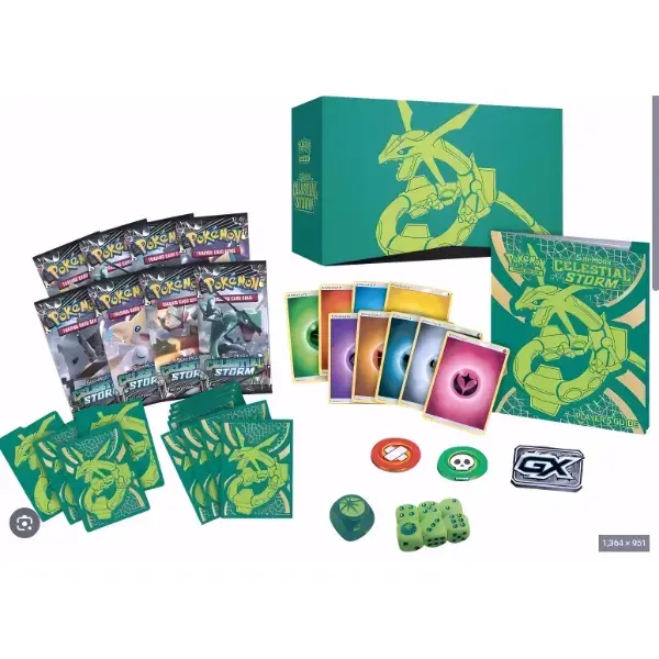 Pokmon TCG ETB: Celestial Storm Elite Trainer Box - Includes 8 Booster  Packs 65 Sleeves 45 Energy Cards & More for Sun & Moon Series - TikTok Shop