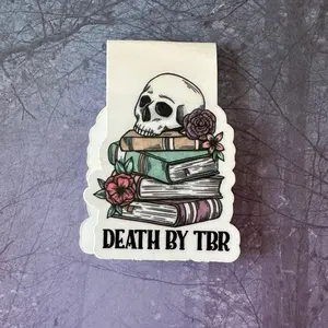 Death by tbr double sided magnetic bookmark