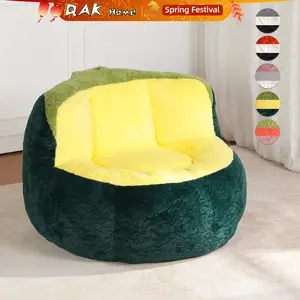 QAK Home Soft Smooth Plush Bean Bag Chair - Available in Multiple Colors - Perfect for Lounging & Relaxation