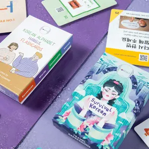 (Gift Box - ENHANCED) COREALL Hangul & Survival Korean Flashcards