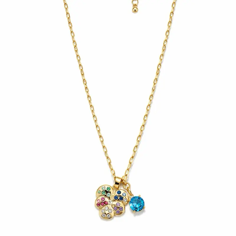 Multicolor Clover Necklace