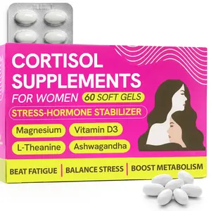Cortisol Supplements for Women with Ashwagandha, Rhodiola & L-Theanine | Cortisol Reducer Designed for High Stress, Fatigue & Mood Swings | Supports Hormone Balance & Steady Energy | 60 Capsules