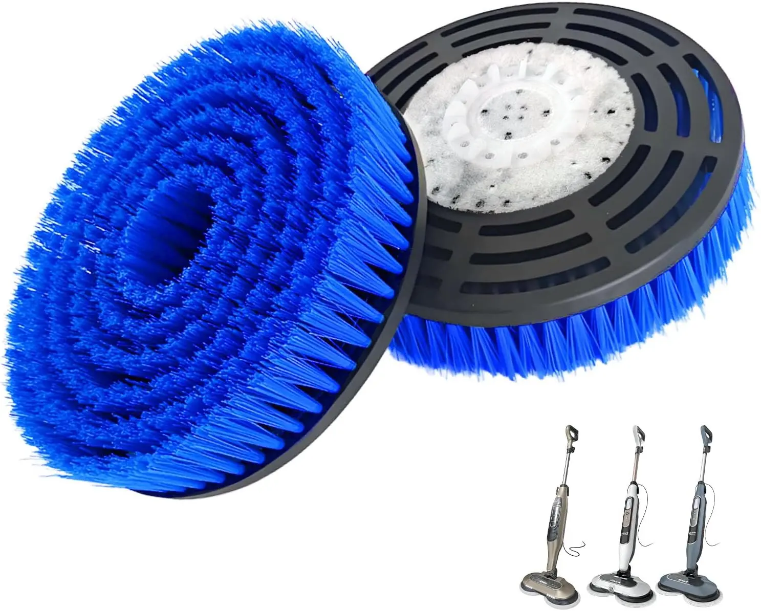 2 Pack Upgraded Microfiber Steam Mop Replacement Brush Heads for Shark S7000, S7001, S7201, S8001, S8201 Series - Deep Cleaning, Scratch-Free for Hardwood, Tile Floors - Home Care Accessory