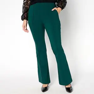 Nina Leonard Millennium Flare Leg Pull-on Pant