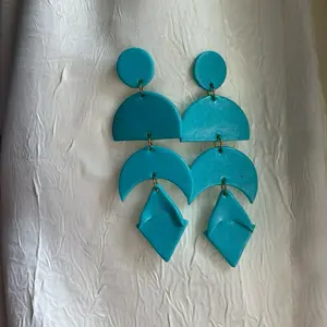 Turquoise Eclipse Earrings (other colors available)