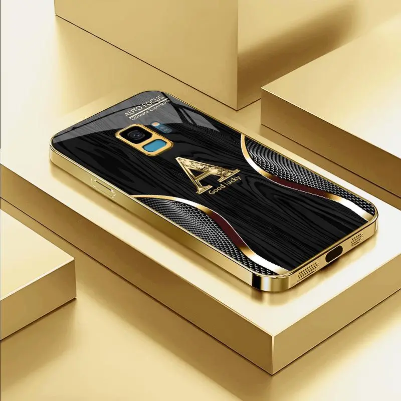 Suitable for [Galaxy S9] high-end  phone case，Sophisticated and Minimalist Design—with all 26 letters available for you to choose from.YM99