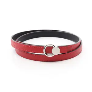 Pre-owned HERMÈS Calfskin Small Leather Goods Hermes Sellier Leather Belt