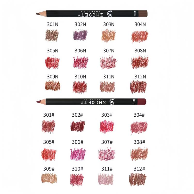 Easy Coloring Lip Liner Pencil Set, 12pcs/box Matte Lip Liners, Long-Lasting Matte Lipliner for All Occasions, Lip Makeup Cosmetic Kit, Lip Product