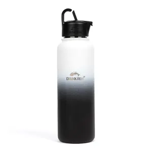 Drunk Fish Lid and Bottle - Portable Water Bottle for Beach and Outdoor Activities - Drinkware Flask Insulated