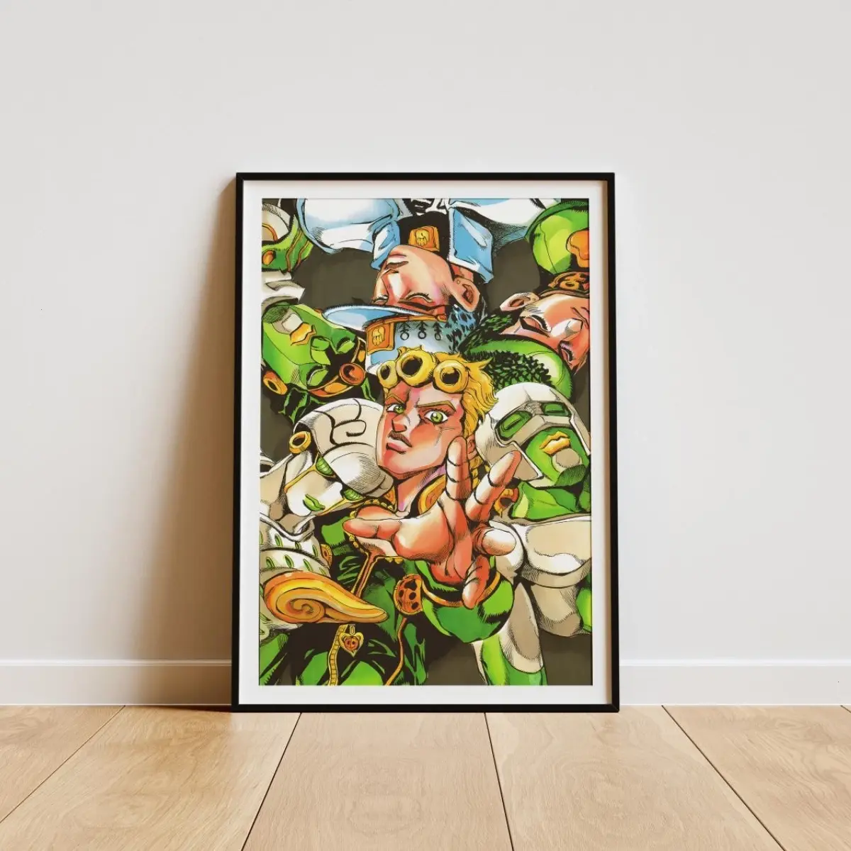 JoJo's Bizarre Adventure Anime Poster, Giorno Jotaro Josuke Wall Art, Araki Manga, Unframed High Quality Art Print, Home Decor, Gifts for Him Her