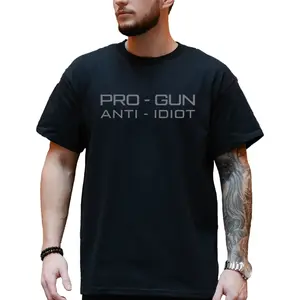 Pro Gun Anti Idiot T-Shirt, Tactical Graphic Tee, Pro Gun Apparel, Military Tactical Warrior Tshirt , Casual Menswear, For Men
