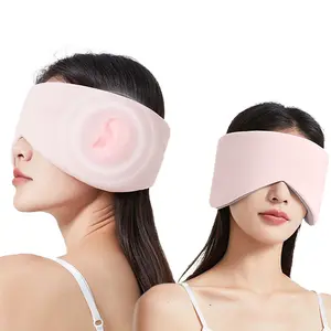 Reversible Sleep Mask for Women & Men with Adjustable Velcro Strap Face-Hugging Padded Eye Cover Pressure-Free Light Block-Out for Deep Sleep Travel Office Gift