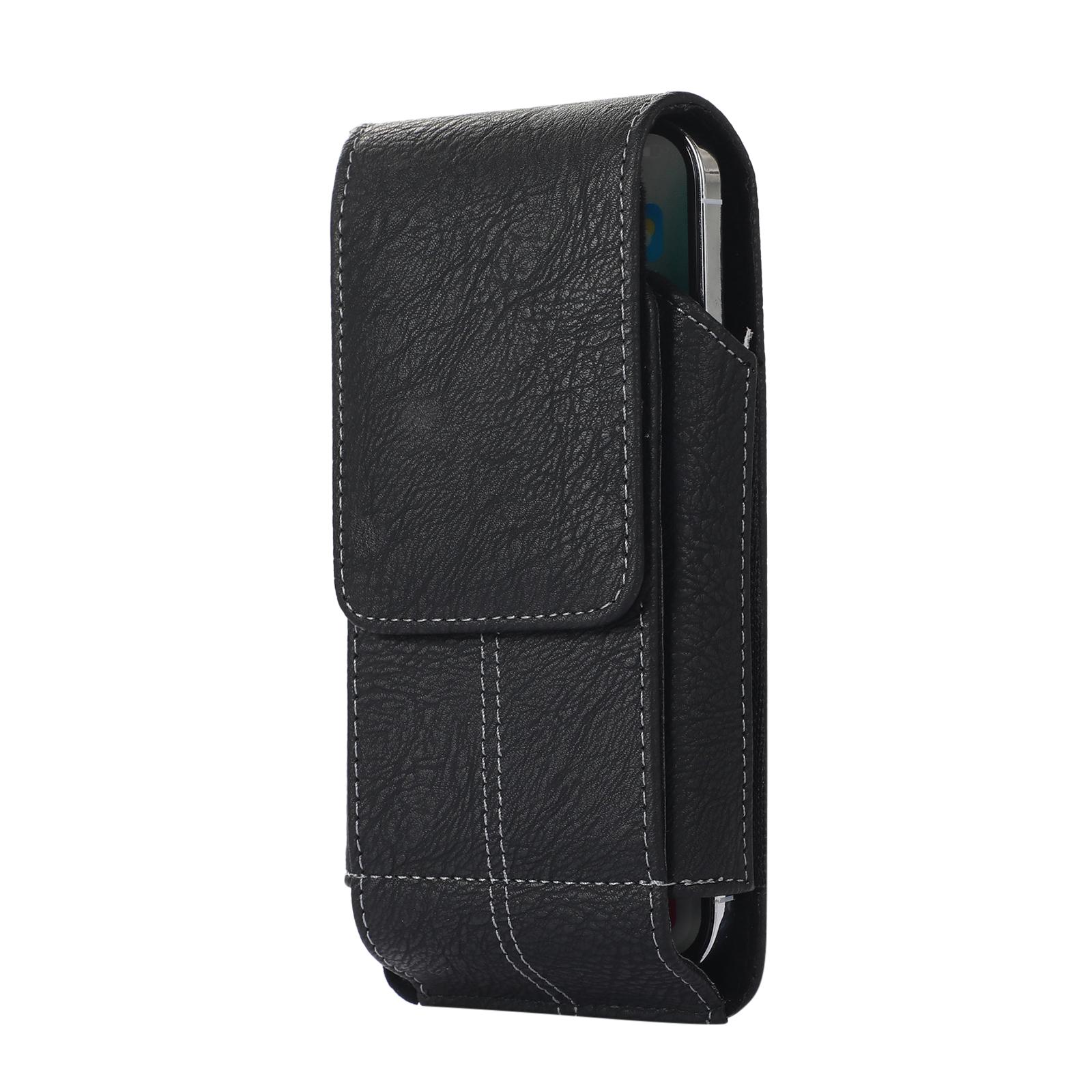 Cell Phone Holster Pouch PU Leather For Man 360°Belt Clip Card Slot Strong Magnet Carrying Perfect For Outdoor Daily Use For iPhone17/16 Pro Max/Samsung S25 Ultra/Google Pixel