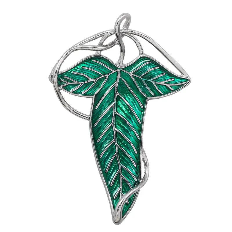 Green Leaf Design Brooch, Fashionable Clothes Accessories for Women & Men, Trendy All-match & Exquisite Brooch for Birthday Gift, Flower Brooch Pin, Lapel Pins, Fashion Clothes Accessory