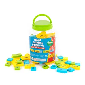 Educational Insights Word Building Dominoes - Word Building Game & Manipulative for Classroom & Home, Set of 108 double-sided, Color-Coded dominoes , Ages 6+