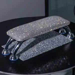1pc Rhinestone Horn Hand Pillow Detachable Comfortable Nail Art Pad Stand, Manicure Salon Use, Large Hand Support Cushion, Essential for Nails, Nail Art Accessories