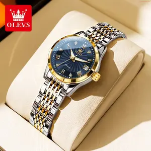 OLEVS Watch OLEVS Automatic Watches for Women Classic Diamond Mechanical Self Winding  Fashion Elegant Dress Wrist Watch Date Luminous Waterproof Stainless Steel Reloj, Gifts for Women