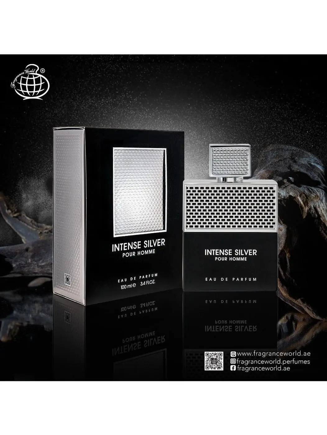 Intense Silver Pour Homme EDP 100ml by Fragrance World