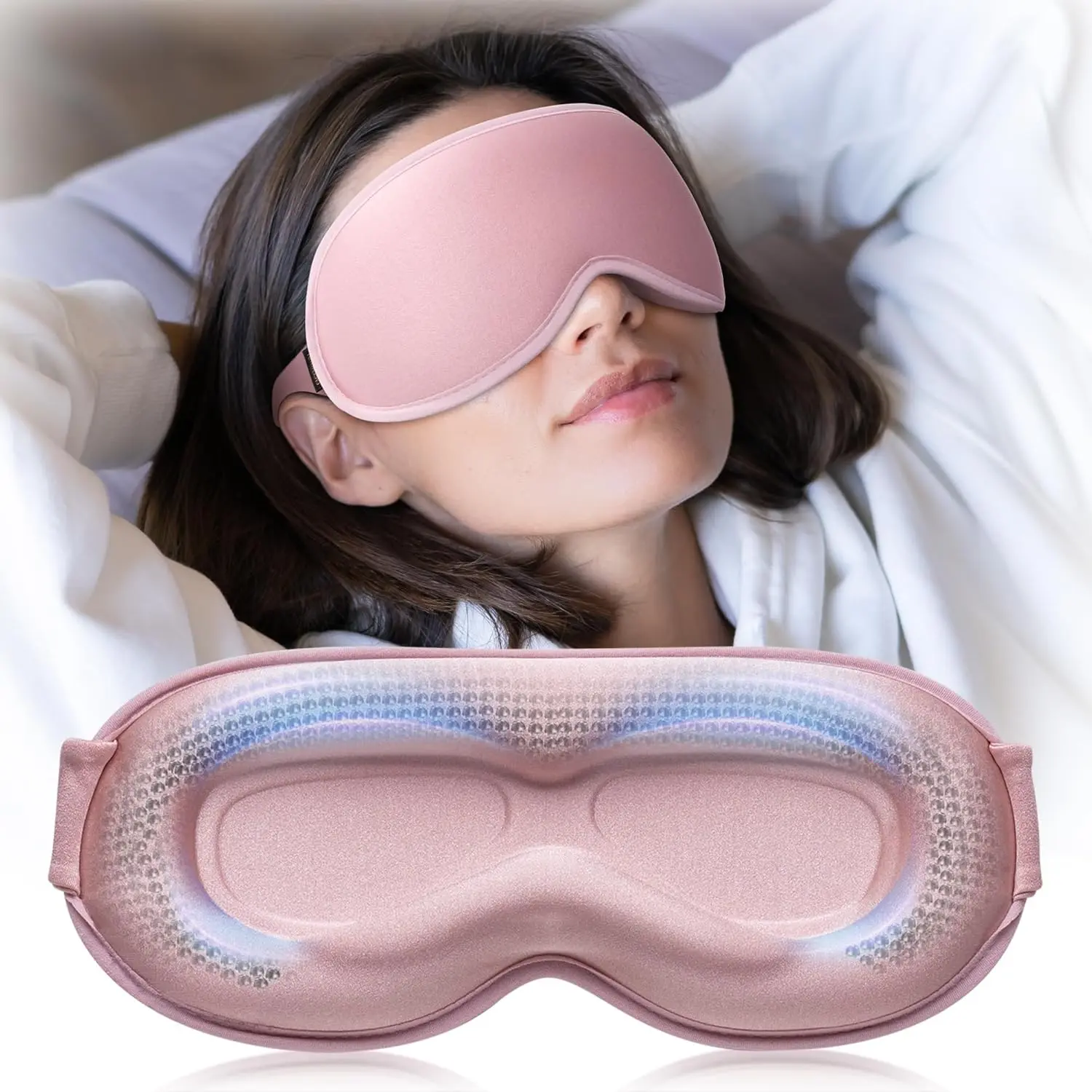 Weighted Sleep Mask for Women - 100% Blackout, Zero Eye Pressure, Deep ...