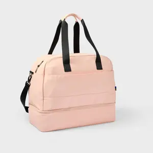 Weekender Bag with Drop-Bottom Pink - Open Story️