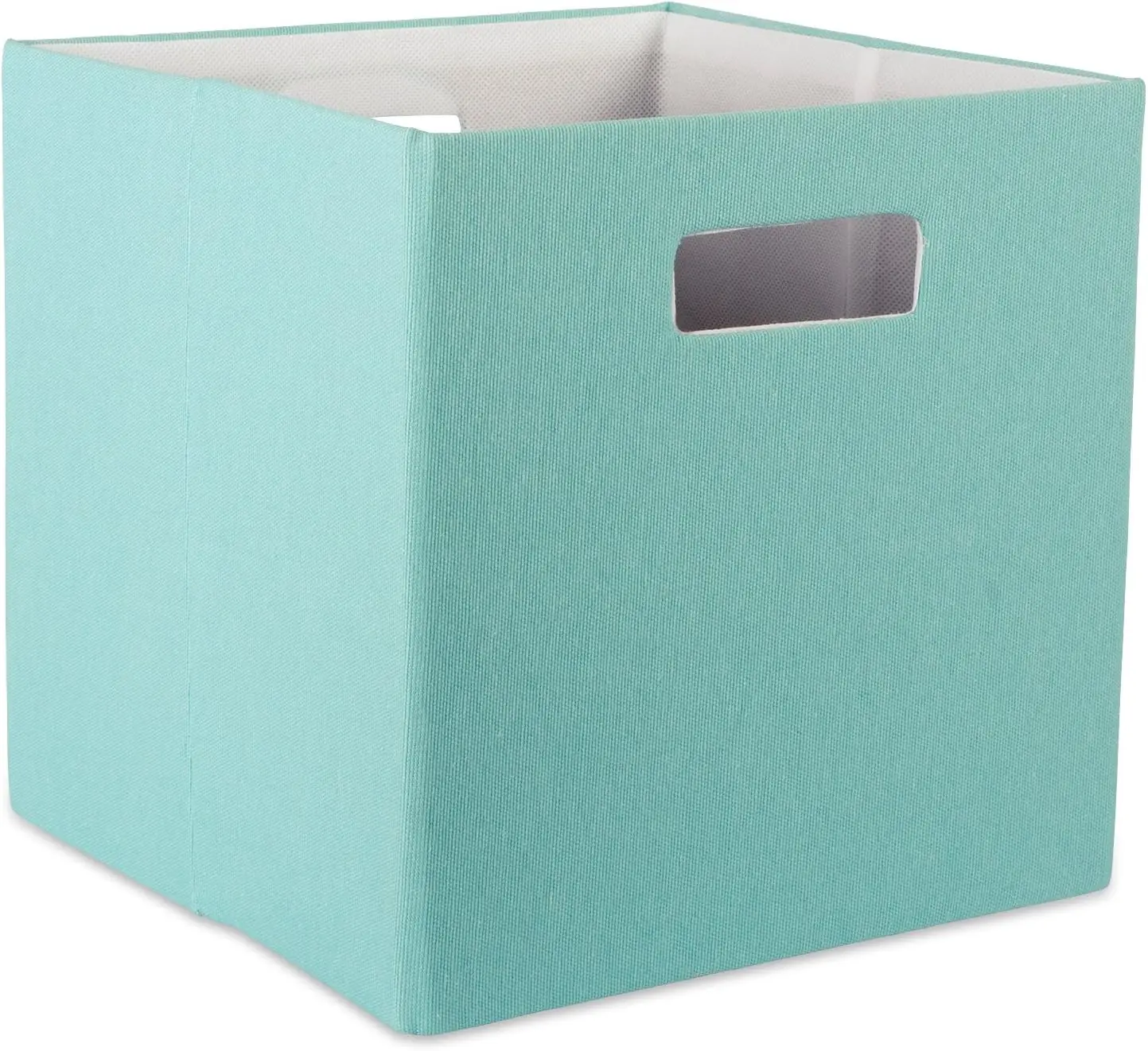 DII Poly-Cube Storage Collection Hard Sided, Collapsible Solid, Small, Aqua