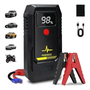T-704 Car Battery Starter 8000A Pico Cold Start! Power Bank 5V/2A and LED Flashlight