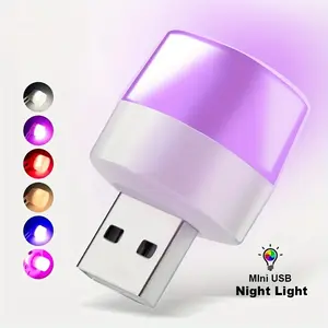 Mini USB LED Reading Light – 5V 1W Eye Protection Book Lamp for Laptop, Power Bank & Bedside Use (Warm & White Light)