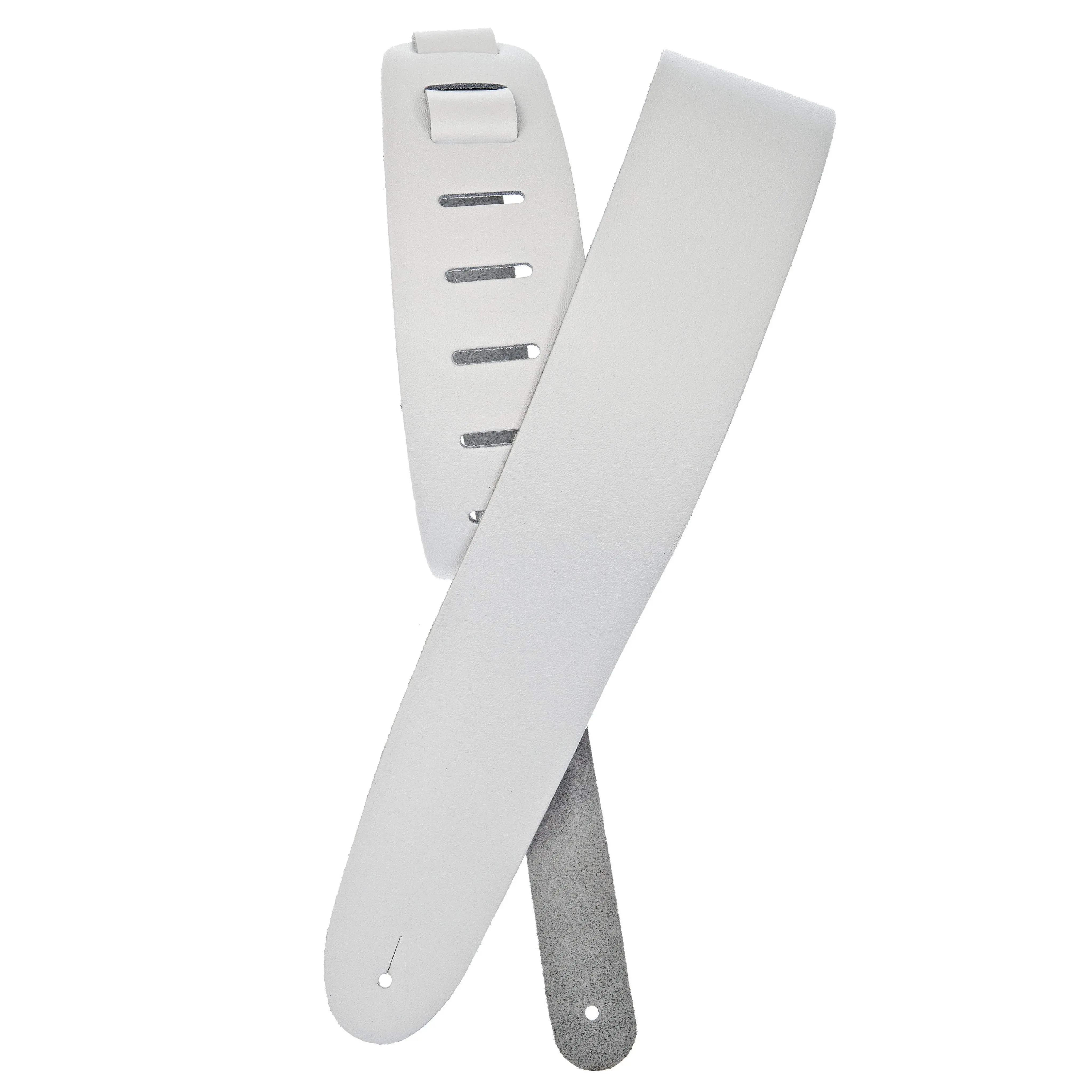 Planet Waves Basic Classic Leather Guitar Strap, White
