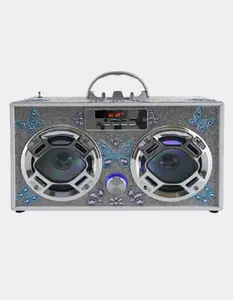 Wireless Express Butterfly Boombox Wireless Speakers, Multi-Colored