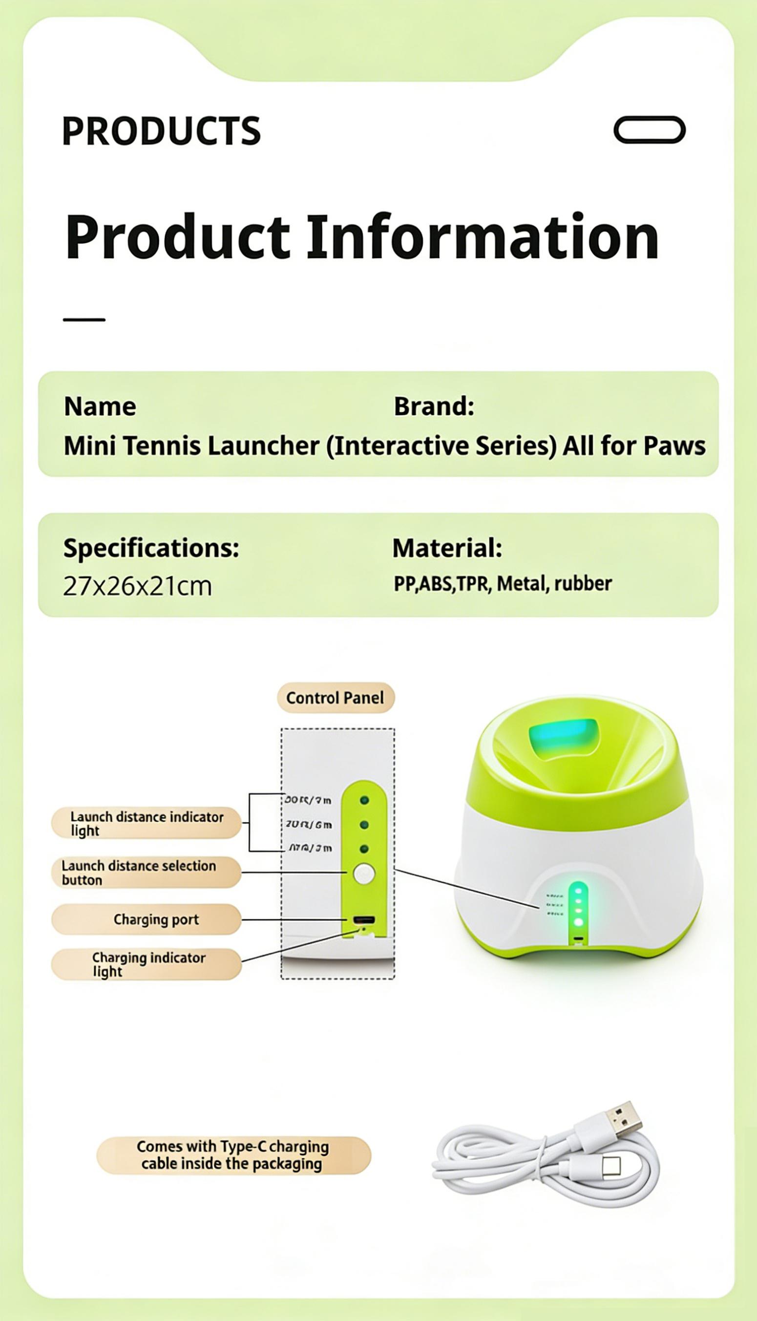 Automatic Dog Tennis Ball Launcher, Rechargeable Dog Ball Thrower with 3 Adjustable Distance Modes, Indoor Outdoor Interactive Dog Toy for Small Medium Dogs Automatic Dog Tennis Ball Launcher, Rechargeable Dog Ball Thrower with 3 Adjustable Distance Modes, Indoor Outdoor Interactive Dog Toy for Small Medium Dogs
