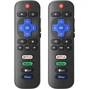 [Pack of 2] New Replacement for All Roku TV Remote,Compatible for All TCL-ONN-Hisense-Roku TV Remote