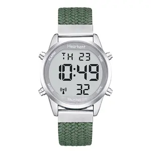 Talking Watch for Elderly English Male Voice with Alarm Bundles 2306 & Silicone Band