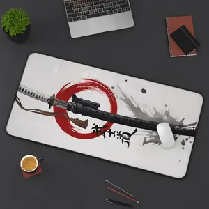 Japanese Katana Desk Mat – Samurai Sword Aesthetic Large Gaming Mouse Pad
