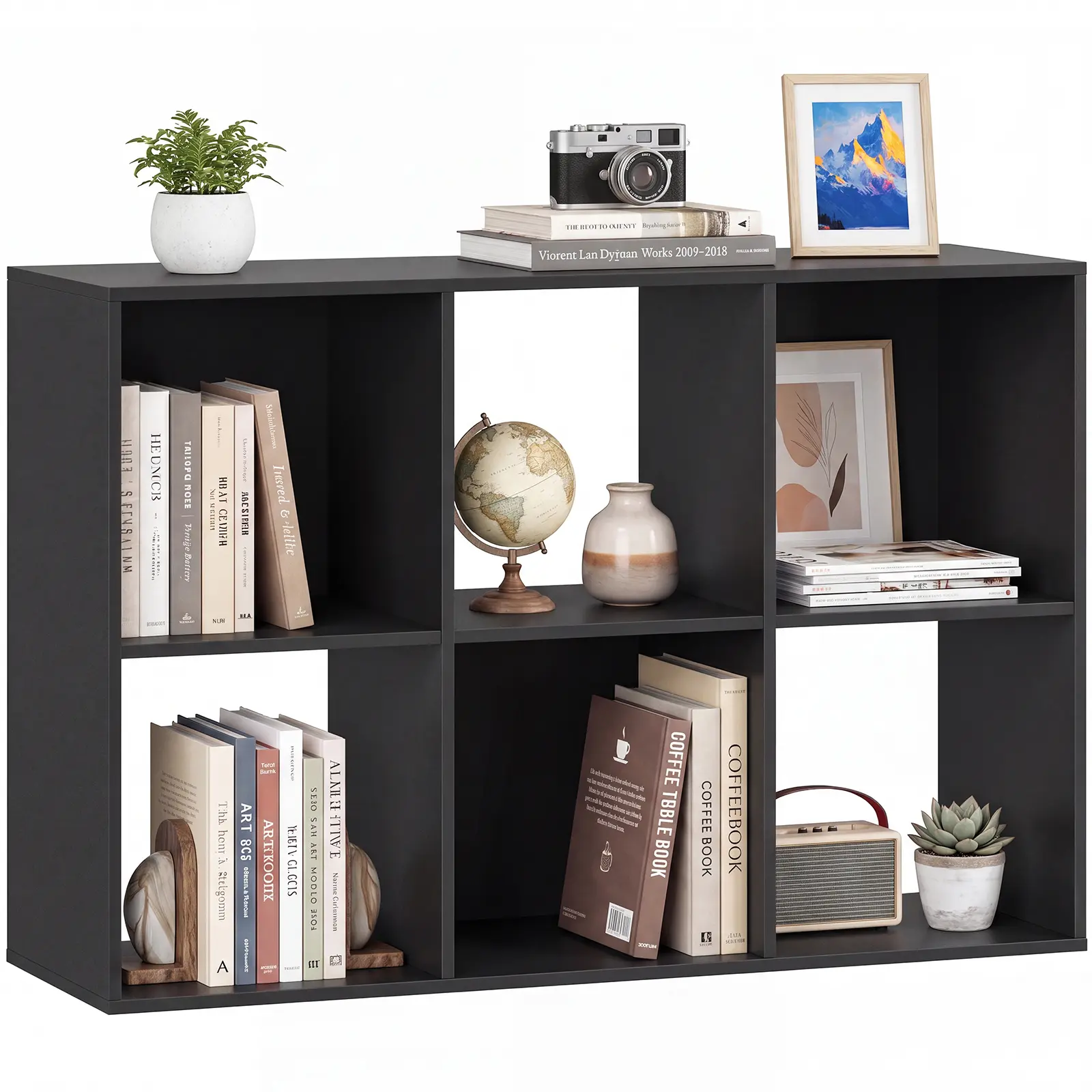 Cube Storage Organizer Bookshelf - Open Cubby Shelf with Removable Back Panels, Home Organization Storage Home Accessory, Apartment Furniture Room Furniture for Small Space Organization, Living Room Decor
